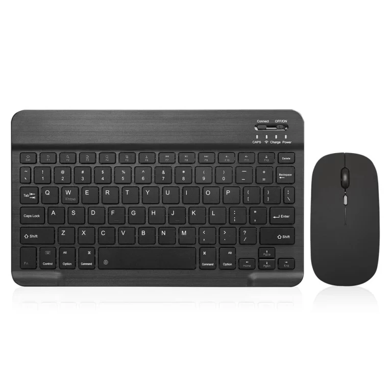 10-Inch Bluetooth Keyboard with Battery-Powered Mouse