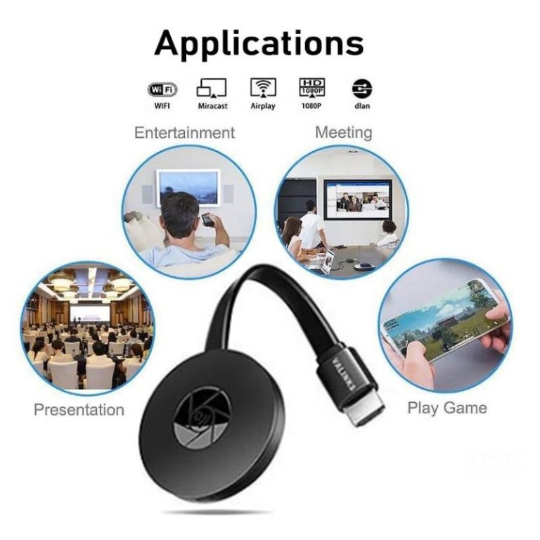 Chromecast G2 TV Streaming Device By Google