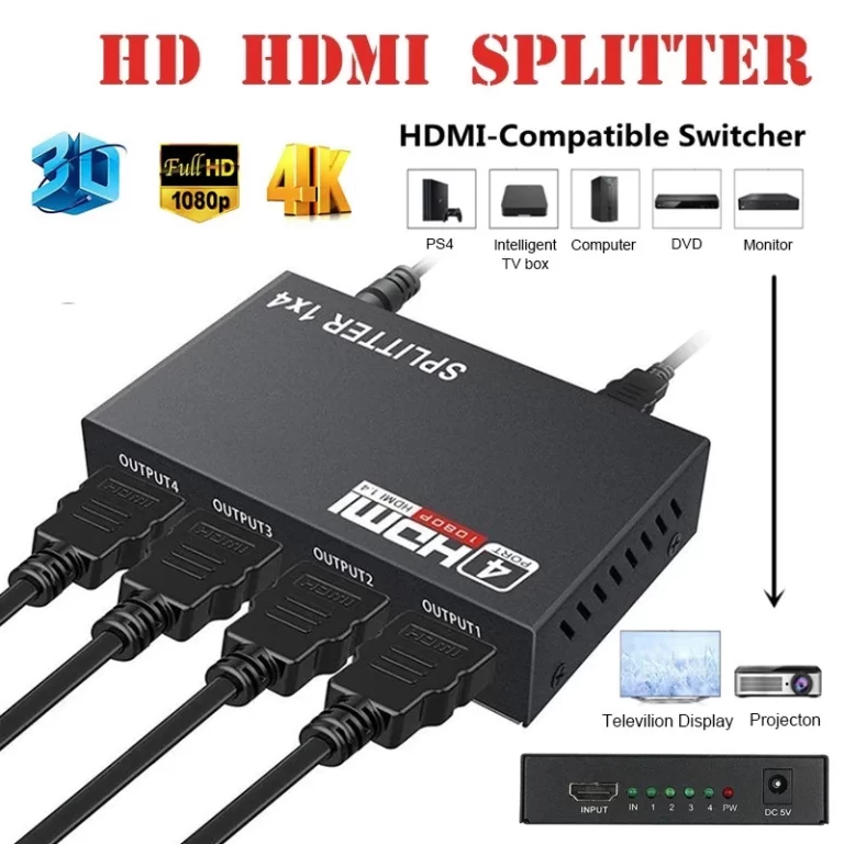 HDMI Splitter 4 Ports Hub