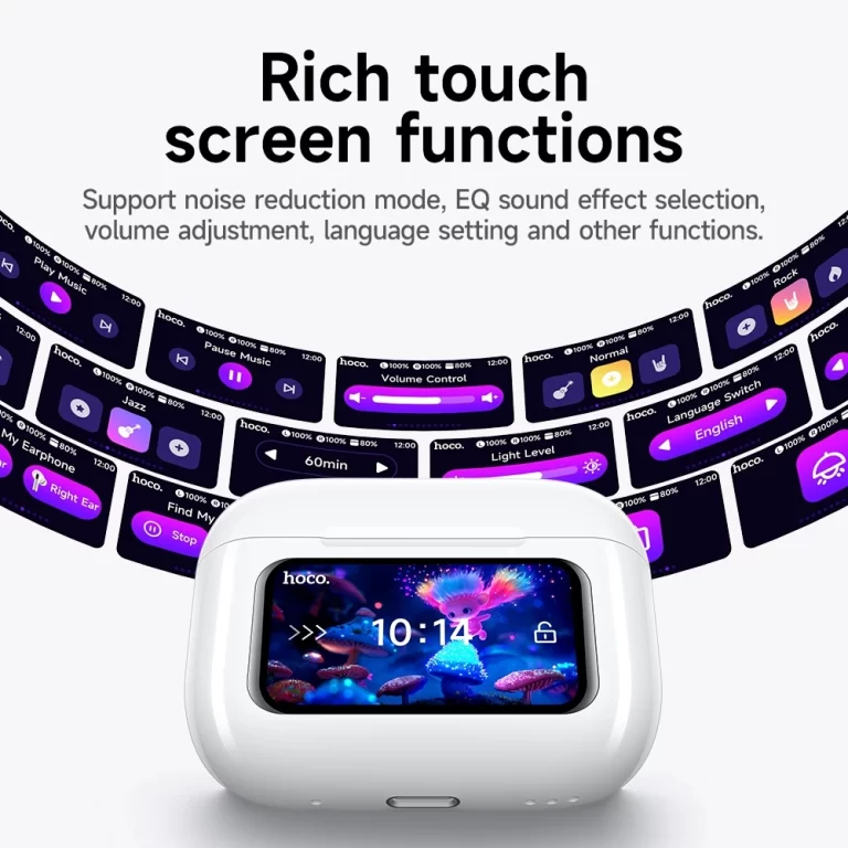 hoco EW72 Lite LCD Color Touchscreen TWS Headset