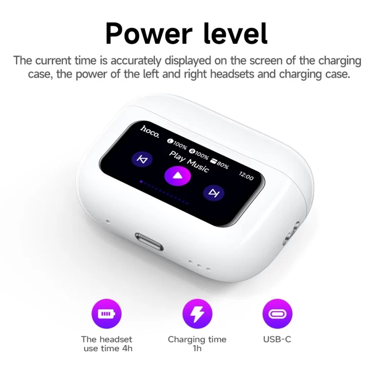 hoco EW72 Lite LCD Color Touchscreen TWS Headset