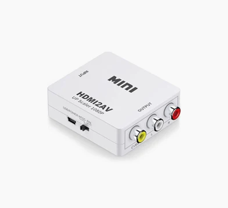 MINI HDMI to AV RCA CVBS Composite Video 1080P HDMI2AV Converter Scaler Adapter