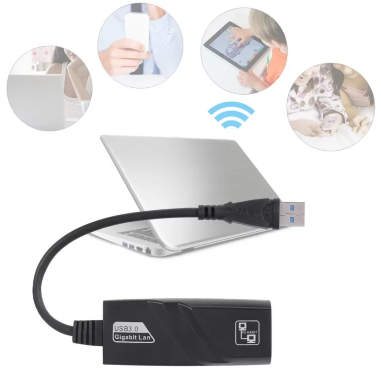 USB 3.0 to Gigabit Ethernet RJ45 LAN (10/100/1000) Mbps Network Adapter for PC