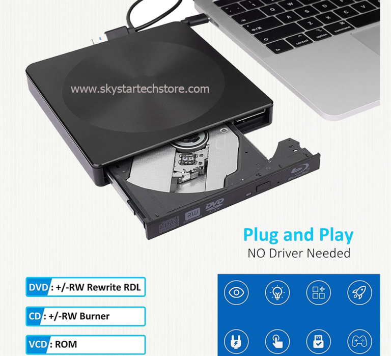 External Optical Drive DVD Disc CB-31005 USB 3.0 Slim Drive