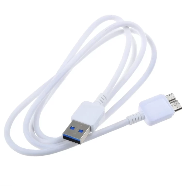 White USB 3.0 Data SYNC Cable Cord for HDD