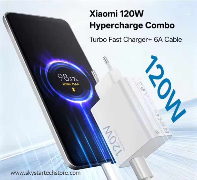 Xiaomi Mi 120W GaN Charger USB-A Output Fast Charging with 6A Type-c Cable
