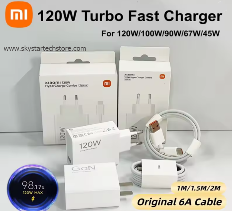 Xiaomi Mi 120W GaN Charger USB-A Output Fast Charging with 6A Type-c Cable